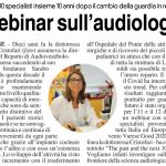 Webinar sull'audiologia